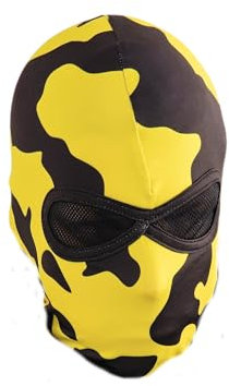 PGWEAR Sturmhaube Camouflage (DE/NL/SE/PL, Alphanumerisch, Einheitsgröße, Gelb)