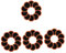 MUCKLILY 4sets Inner Tube Patch Patch Kit for Bike Motorcycle Cycling Tire Repair Kit 48pcs*4