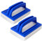 2 Stück Pool Schwamm Bürsten, Poolreinigung Handschrubber, Poolbürste, Schwimmbad Bürste mit Griff, Pool Bürsten für Reinigen von Schmutz und Moos, Poolbürstenkopf zur Reinigung