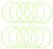 ERINGOGO 10 Pezzi Braccialetti Luminosi in Silicone Bracciali Glow in The Dark per Feste e Eventi Accessorio e Unisex per Creare Festive