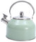 KWMAEEUID Hervidor de Agua para Estufa de Color Verde Menta de 2,5 l con Mango antiescaldaduras Apto para cocinas de inducción, Estufas de Gas, etc. para café, Leche, etc., Apto para Gas