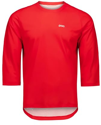 POC Motion Air 3/4 Jersey Men's – MTB Jersey for MTB and Trail Riding with Lightweight Recycled Polyester mesh, Quick-Drying Moisture Management, Durable snag-Resistant Construction