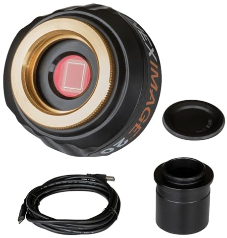 Celestron - NexImage 20 Solar System Camera - 20MP AR2020 Back-Illuminated CMOS Sensor - High-Resolution Imager for Lunar, Planetary & Solar Astrophotography, USB-C, ROI, Autoguiding