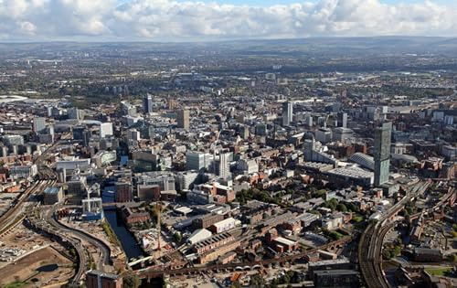 GLHUIOZ Jigsaw Puzzles 1500 Pieces for Adults jigsaw puzzles for adults 1500 Piece Puzzle Educational Games, England Manchester County greater 87x57cm