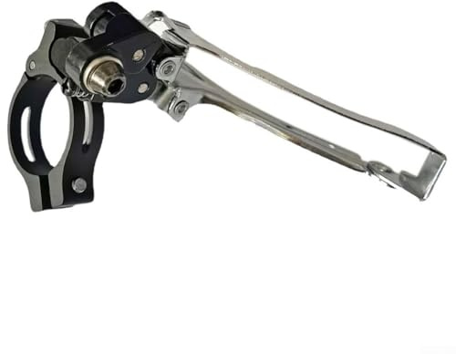 Desviador delantero para bicicleta de carretera, tipo 2x7-11 velocidades, aleación de aluminio y acero con adaptador de abrazadera de 31,8 mm, 34,9 mm, compatible con plato 50-56T y volante de menos