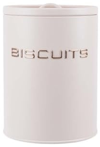 Dc Casa Set 3 Barattoli in Latta Bianca – Contenitori in Acciaio Galvanizzato – Barattoli Cucina Eleganti e Compatti (17,5x13,5 cm)