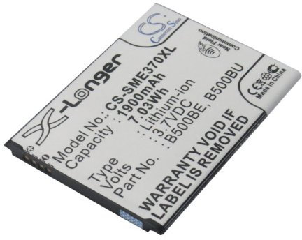 CS-SME370XL Batterie 1900mAh Compatible avec [Samsung] Galaxy S4 Mini, Galaxy S4 Mini Duos, LTE, GT-i9190, GT-i9192, GT-i9195, GT-i9197X, GT-I9197Z, GT-i9198, Serrano, SGH-I257, SHV-E370, SHV-E370D