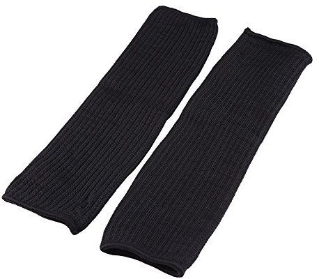 Walfront 1 par Negro Mangas resistentes al corte Anti-corte Protector del brazo de seguridad Corte Protección contra rasguños Anti Abrasión Mangas protectoras del brazo para Hombres Mujeres