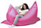 sunnypillow XXL Sitzsack, Riesensitzsack Outdoor & Indoor 180 x 145 cm mit 380L Styropor Füllung Sessel für Kinder & Erwachsene Sitzkissen Sofa Beanbag viele Farben und Größen zur Auswahl Rosa