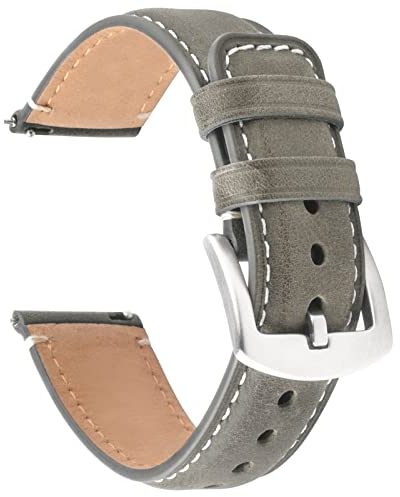 Fullmosa Leder Uhrenarmband Vintage-Ersatzarmband, Uhrenarmband 22mm 20mm 24mm 19mm 18mm Armband Uhr Zubehör für Herren Damen, Uhrband für Smartwatch und Universal-Uhren