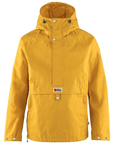 Fjällräven Vardag Anorak M, Giacca Uomo, Mustard Yellow, XL