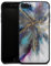 Silikon Hülle kompatibel mit Apple iPhone 8 Plus Case schwarz Handyhülle Glitzer Look Flüssig Marmor