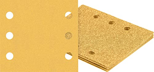 Bosch Professional 10x Carte abrasive Expert C470 con 6 fori (per Legno duro, Vernice su legno, 115x107 mm, Grana 240, accessorio Levigatrice orbitale)