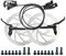 Hydraulische Bremsen Set, Fahrrad Scheibenbremse Set, Hydraulische Scheibenbremsen Set, Toopre Fahrradscheibenbremse, Universal Vorne Und Hinten, for Bergwege, Mountain MTB Bikes Scheibenbremsenklemme