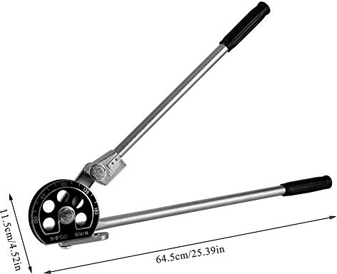 Piegatubi piegatubi in acciaio 5/8 pollici durezza professionale utile per tubi in ottone