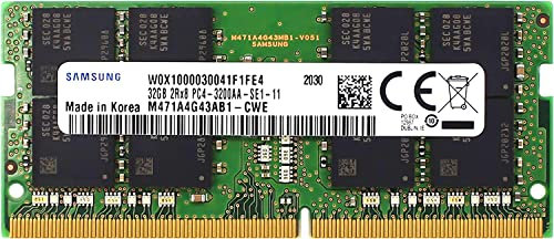 32 GB DDR4 3200 MHz SODIMM PC4-25600 CL22 2Rx8 1,2 V 260 pin SO-DIMM Notebook RAM RAM M471A4G43AB1-CWE