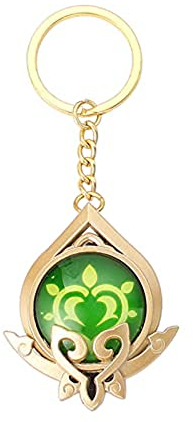 Genshin Leuchtende Schlüsselanhänger Spielzeug Impact Sumeru Dendro Schlüsselanhänger Gold Spielfigur Schlüsselanhänger Anhänger Schlüsselanhänger Genshin ​Charakter Cosplay