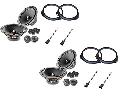 Focal Kit Altoparlanti per Auto (Per Giulietta) ASE 165 Nero 2.0 Stereo Coassiale 16.5 cm Woofer + Tweeter