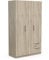 Demeyere Armoire Dressing avec Penderie Moderne 3 Portes 2 Tiroirs 4 Niches – Coloris Chêne Kronberg - 119,4 x 51,1 x 203 cm