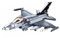 HIGH GODO Flugzeug F-16C Kampfjet Bausteine Set, Eurofighter Modell Maßstab 1:44 521 Teile ww2 Bundeswehr Jet Klemmbausteine, Geburtstags ab 6 Jahren Jungen or Erwachsene
