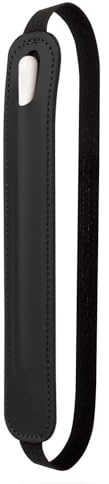 GBTUPOKW Elastic Stylus Pencil Holder Case Compatible with Apple Pencil 1st & 2nd Gen - Full Protection PU Leather Sleeve with Elastic Band for iPad Pro 12.9 11 inch Air 4th and Other tablets - Black