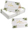 BRISKORE 50Pcs Eukalyptus Tischkarten Premium Platzkarten für Geburtstag Hochzeit Konfirmation Kommunion, Namenskarten Namensschilder Hochzeit Tischkärtchen Sitzkarten mit Text Schön Dass Du Da Bist