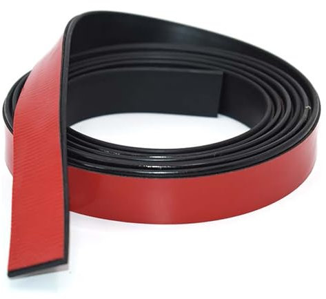 ALI2 Striscia in Gomma Adesiva 25 mm × 2 mm × 3 m - Guarnizione Antiscivolo in Neoprene, Rullo, Tappetino, Piastra