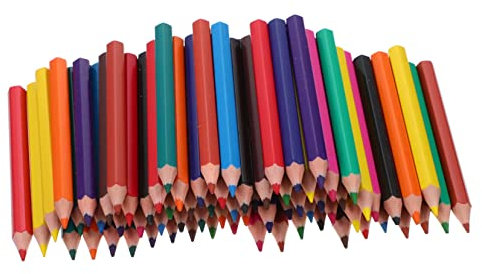 PHENOFICE 6 Sets Mini-Buntstifte für Kinder Standard 12 Farben tragbare Zeichenstifte radierbare Handschrift