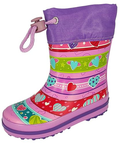 Beck Joy-4026, Stivali in Gomma Bambina, Multicolore, 20 EU