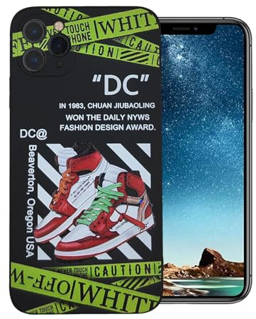 Luychow Compatible with iPhone 11 pro Case Soft TPU Shockproof Sports Shoes Cool Sneaker Design Phone Case for iPhone 11 pro for Boys Teen Girls Women Men 5.8 Inch Black