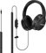 MOXKING Auriculares de cable extralargo de 6 m para TV y PC con control de volumen, cable en espiral de resorte, AUX de 3,5 mm, auriculares con cable para personas mayores con dificultades auditivas,