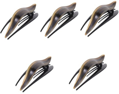 Baluue 5pièces Pince à Cheveux Acétate Grand Clip à Mâchoire Élégant Accessoire De Coiffure Pratique Pour Pour Décontractées Et