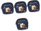 FRCOLOR 4 Stück Tante's Handtuch-aufbewahrungstasche Mini- Geldbörse Für Mädchen Mini-produkte Aufbewahrungsbeutel Für Damenbinden Kleine Reisetasche Padhalter Baumwolle Navy