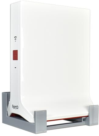 CraftEdge3D EasyClick passgenaue Wandhalterung für AVM Fritz Repeater 3000 AX, auch als Deckenhalterung, in jeder Richtung montierbar, inklusive Montagematerial. (Grau)