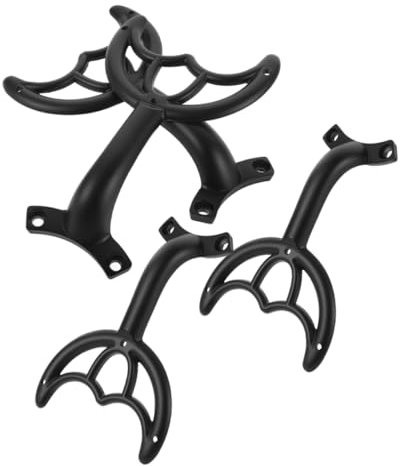 TOPBATHY 4pcs Fan Accessories Ceiling Fan Replacement Fan Repair Supply Fan Arm Ceiling Fan Mounting Bracket Ceiling Fan Support Ceiling Fan Part Black Zinc Alloy