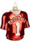 BRUBAKER American Football Trikot - Handbemalte Weihnachtskugel aus Glas - 10,5 cm Baumkugel - US Sport All Star Jersey Dekoration für Football-Fans - Mundgeblasener Christbaumschmuck Anhänger