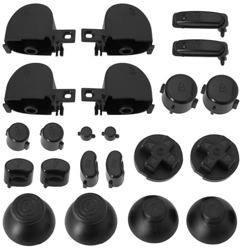 SG Store 2 Ensembles De Boutons De Manette Boutons en Plastique De Remplacement Compatible avec Nintendo Gamecube NGC (Noir)