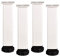 Lot de 4 pieds de meubles réglables et résistants pour cadre de lit - 25 cm - Blanc