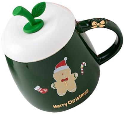 TOPBATHY Juego De 4 Tazas Navideñas Tazas Novedosas Tazas De Café Festivas Juego De Tazas De Cerámica