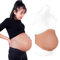 YEEFAIRY Faux Ventre de Grossesse Silicone Moulage Ventre Femme Enceinte Realiste Expérience Adaptée aux Hommes pour Photographie Cosplay Fake Pregnant Belly (2 à 4 Mois, Peau Bronzé)