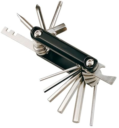 HOUSON 13-in-1 Folding Bicycle Tool Set, Bicycle Multi-Tool with Hex Key & Spoke Nuts for MTB Road Cycling