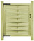 Tidyard Portillon Bois de pin imprégné 100x125 cm Vert, Portillon de Jardin, Porte de Jardin Porte de Clôture Décorative pour Exterieur Style B