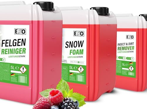 EXO TRIO (Nachfüllpack-Set) | Felgenreiniger, Insektenentferner & Snow Foam