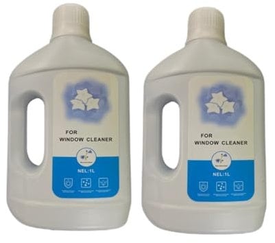 2PCS Window Cleaner, Glass Cleaner 1 Liter, Compatible With ECOVACS Winbot W1 PRO/W2 PRO/W2 PRO OMNI/W2 OMNI/Winbot MINI