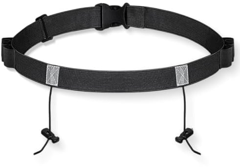 Ceinture Porte-Dossard pour Marathon Triathlon Ceintures, Ceinture de Course avec Clip de Dossard, pour Triathlon, Marathon, Course à Pied, Cyclisme
