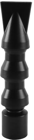 Gutol Salida de agua para acuario de plástico con forma de pico de pato, giratoria 360°, flexible, con boquilla plana, negra, 25 mm