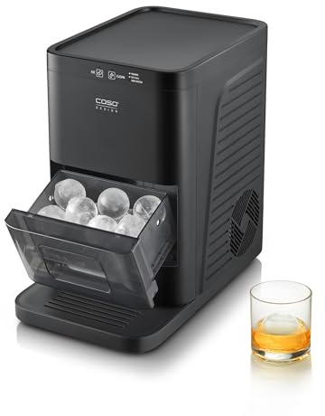 CASO IceBall Pro Eiskugelbereiter, kristallklare Eiskugeln 50–55 mm, 48 Eiskugeln in 24h, selbstreinigend, ideal für Whisky, Gin & Cocktails