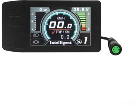 TDCuizent E-Bike-LCD-Display für Bafang für BBS01 für BBS02 BBS03 Antriebsmotor-Kit Farbzyklus-Computer-Bildschirm mit Fehlercode-Geschwindigkeit und Batterie-Info für E-Bike-Umwandlung