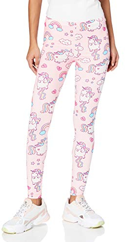 cosey - Leggings colorés imprimés (Taille Unique) - Licornes Rose