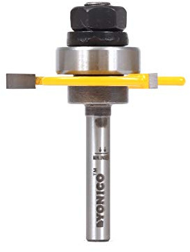 Yonico 14182q #20 Biscuit Joint Slot Cutter Router Bit 1/4-Inch Shank